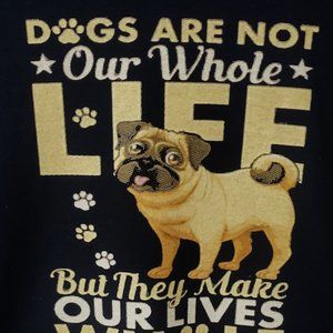 Dog Life Short Sleeve Crew Neck Navy Blue T-Shirt